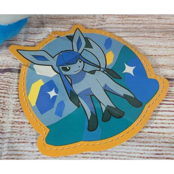 Pokémon Plush Glaceon Stuffed Animal Light Blue Japan Only Tag 8" New - Picture 4 of 5